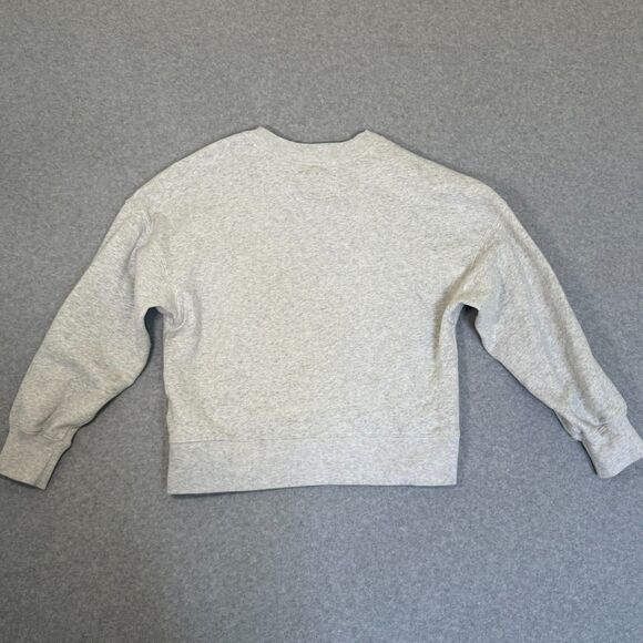 Abercrombie & Fitch Crewneck Sweatshirt Santa Monica Preppy Gray Size S - Picture 5 of 8